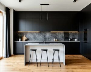 Дизайн чёрно‑белой кухни: стильные решения и сочетания